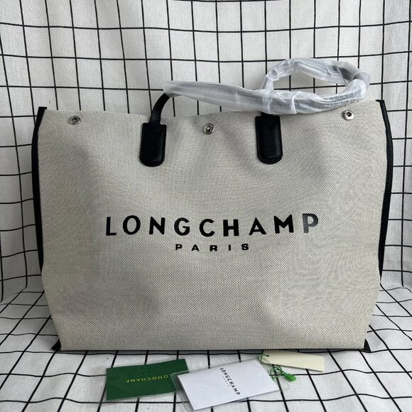 NWT Longchamp Essential Toile Large Canvas Tote bag - Picture 2 of 7